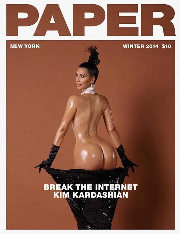 Kim Kardashian na titulke Paper magazínu